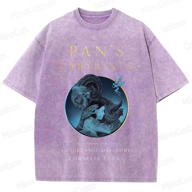 Pan’s Labyrinth Faun & Character Graphic Washed Vintage T - Shirt