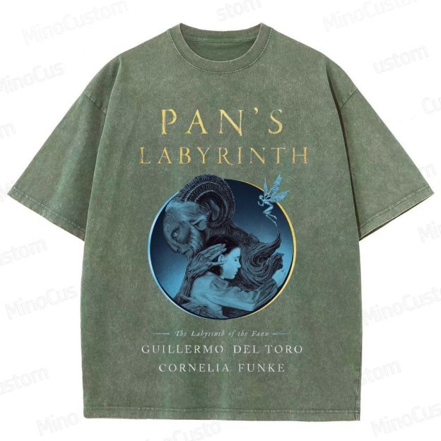Pan’s Labyrinth Faun & Character Graphic Washed Vintage T - Shirt