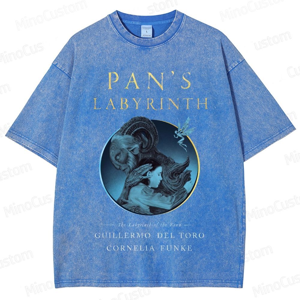 Pan’s Labyrinth Faun & Character Graphic Washed Vintage T - Shirt