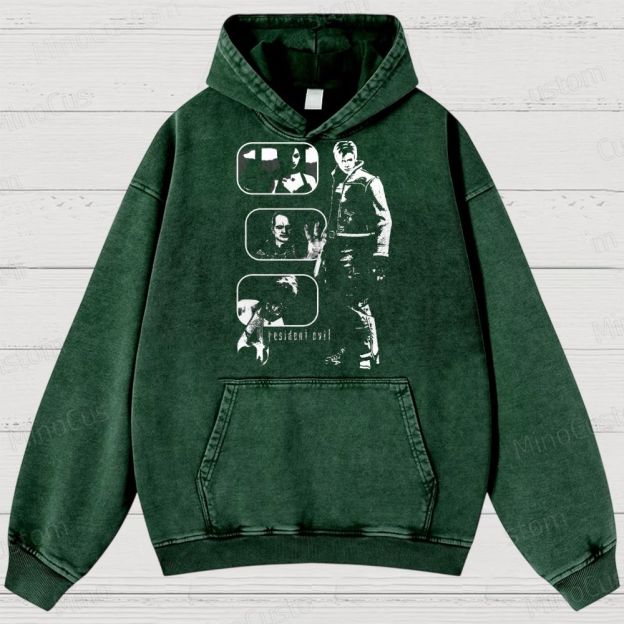 Resident Evil Character Washed Hoodies 