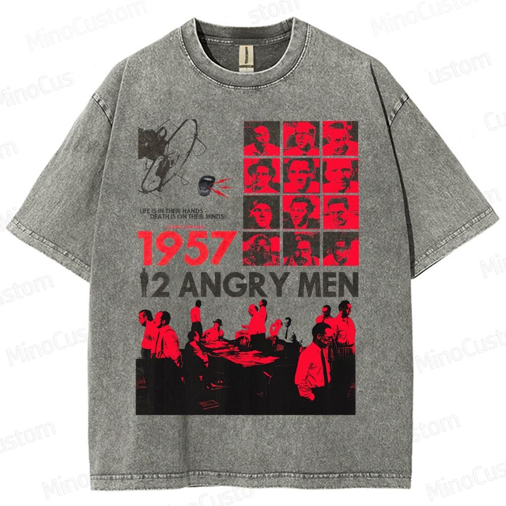 12 Angry Men 1957 VintageMovie Washed T-Shirt