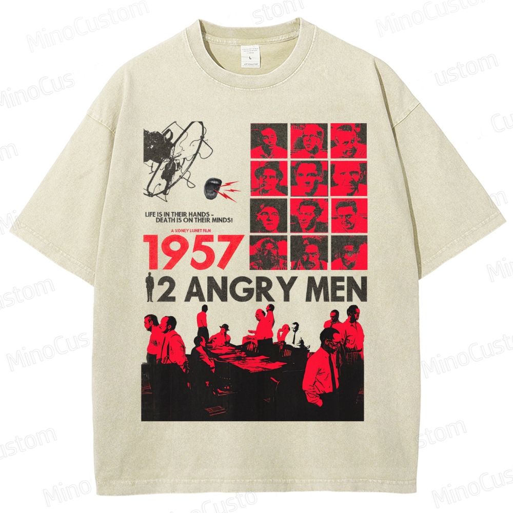 12 Angry Men 1957 VintageMovie Washed T-Shirt