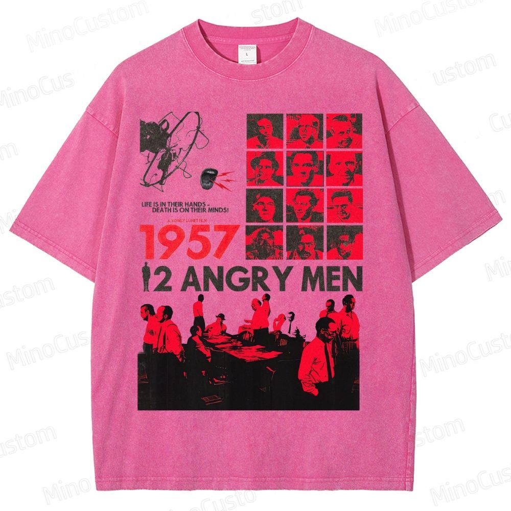 12 Angry Men 1957 VintageMovie Washed T-Shirt