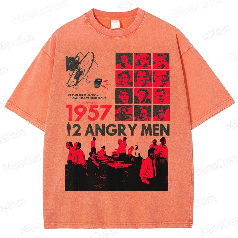 12 Angry Men 1957 VintageMovie Washed T-Shirt