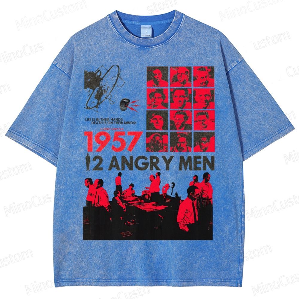 12 Angry Men 1957 VintageMovie Washed T-Shirt