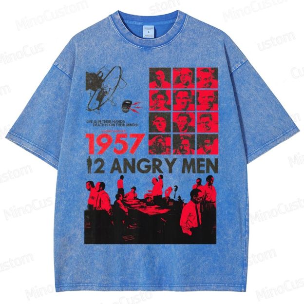 12 Angry Men 1957 VintageMovie Washed T-Shirt