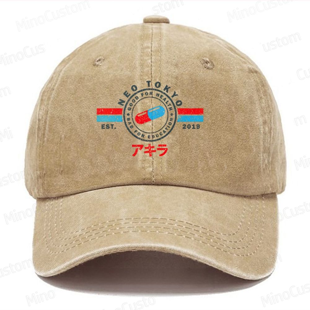 “Good for Health, Bad for Education” Casual Washed Cap 