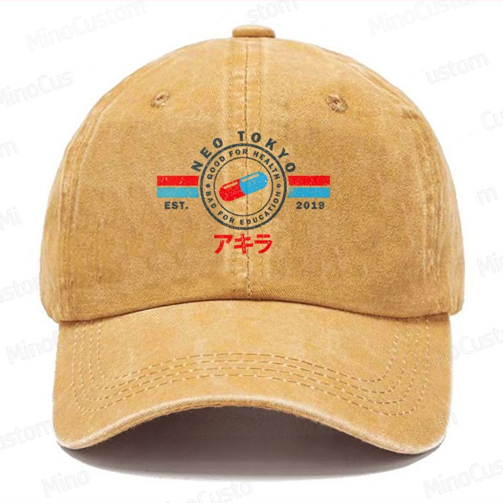 “Good for Health, Bad for Education” Casual Washed Cap 