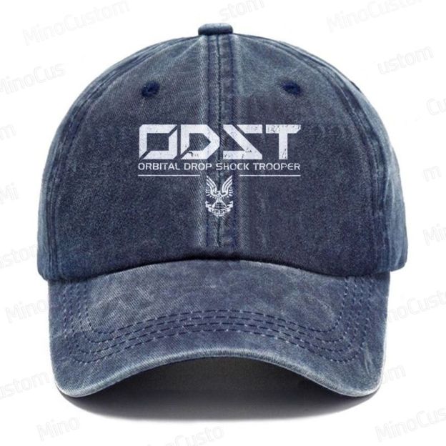 ODST White Vintage Casual Washed Cap 