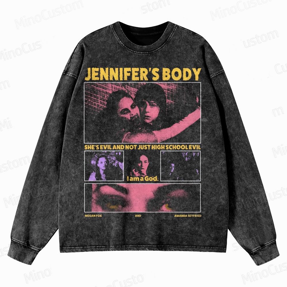 Jennifer’s Body Horror Crewneck Washed Sweatshirt