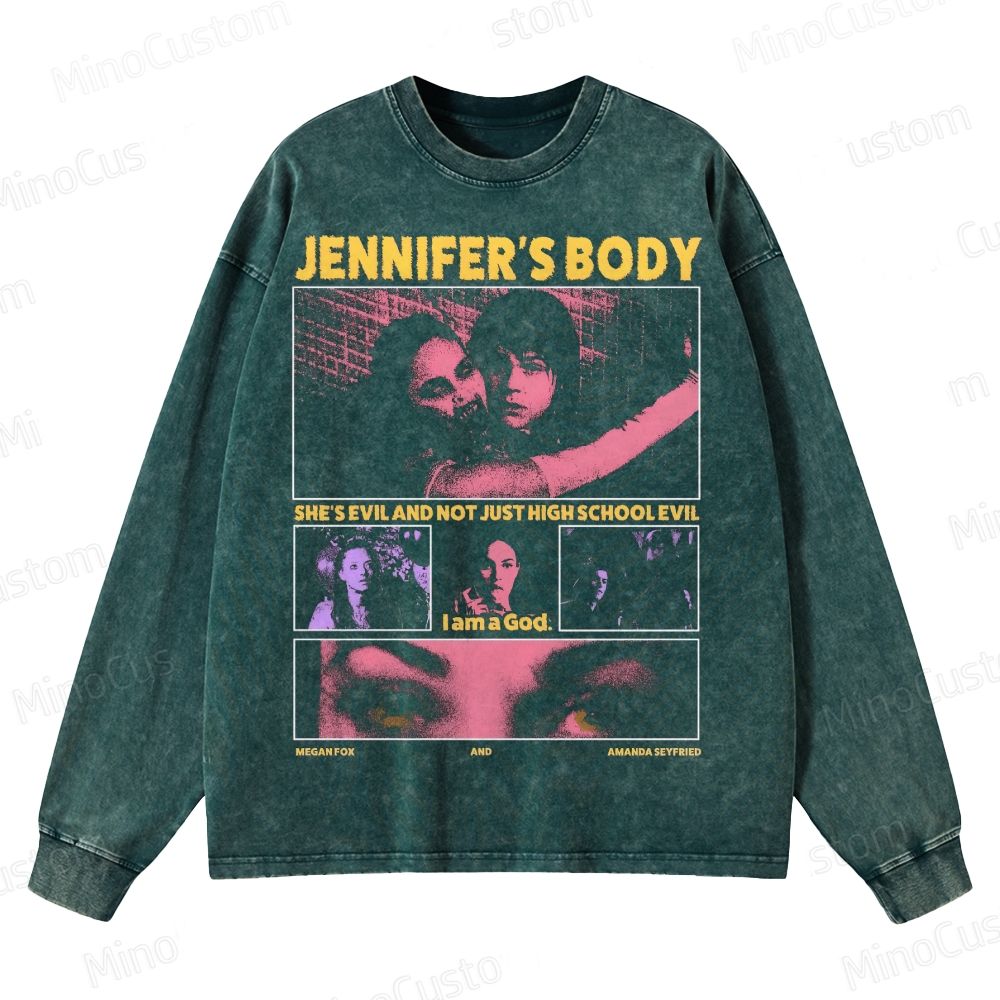 Jennifer’s Body Horror Crewneck Washed Sweatshirt