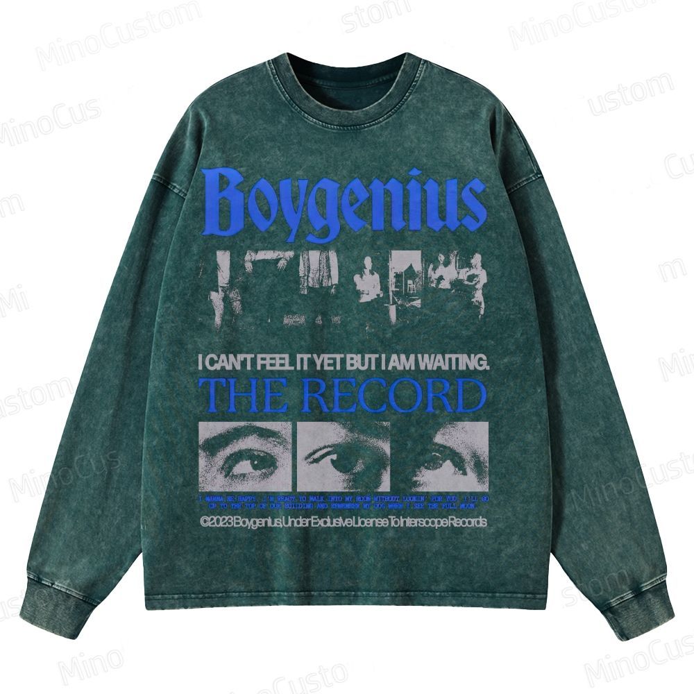 Indie Band Emotional Crewneck Washed Sweatshirt