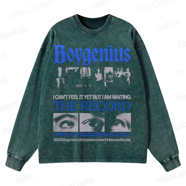 Indie Band Emotional Crewneck Washed Sweatshirt