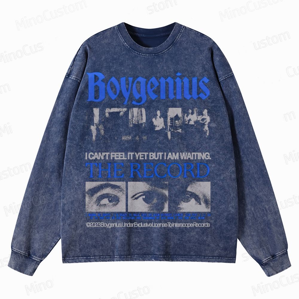 Indie Band Emotional Crewneck Washed Sweatshirt