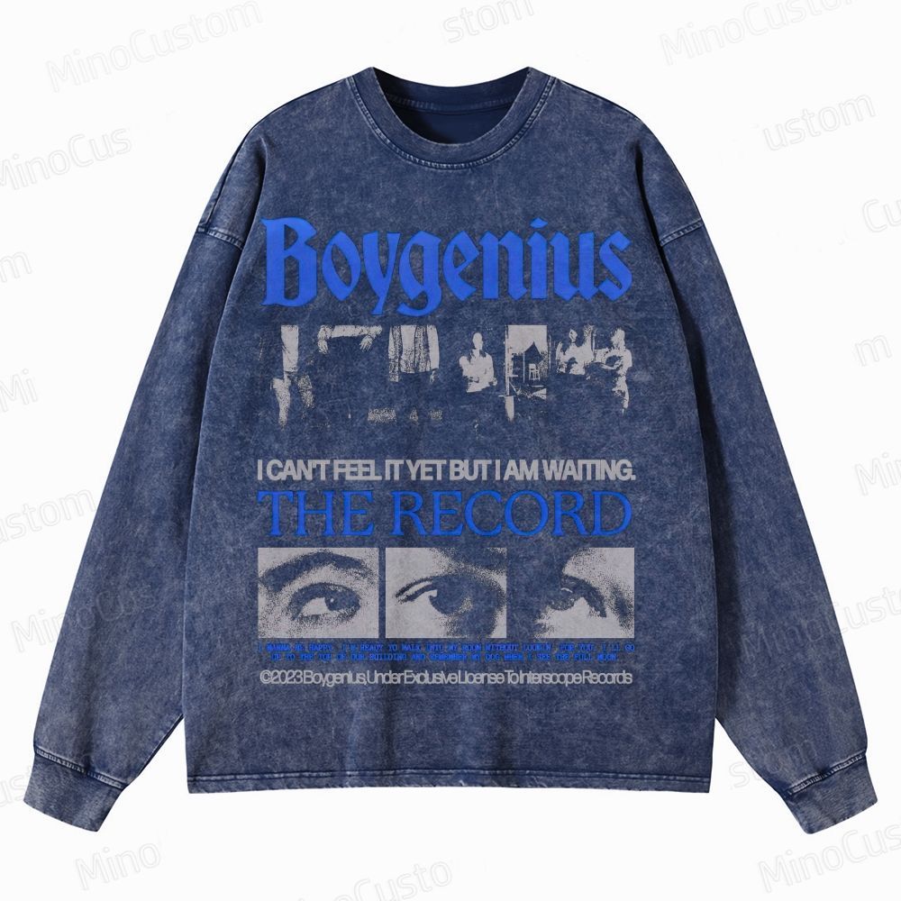 Indie Band Emotional Crewneck Washed Sweatshirt