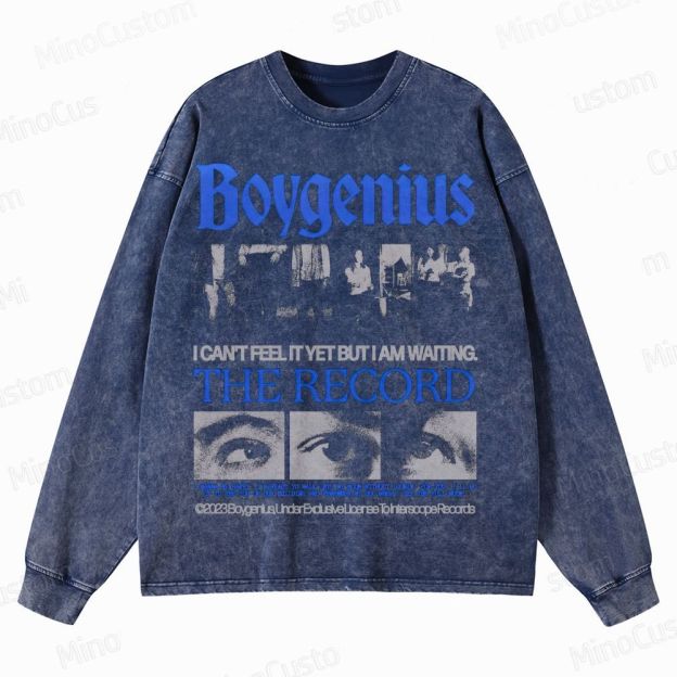 Indie Band Emotional Crewneck Washed Sweatshirt