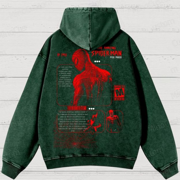 The Amazing Spider-Man Washed Hoodies