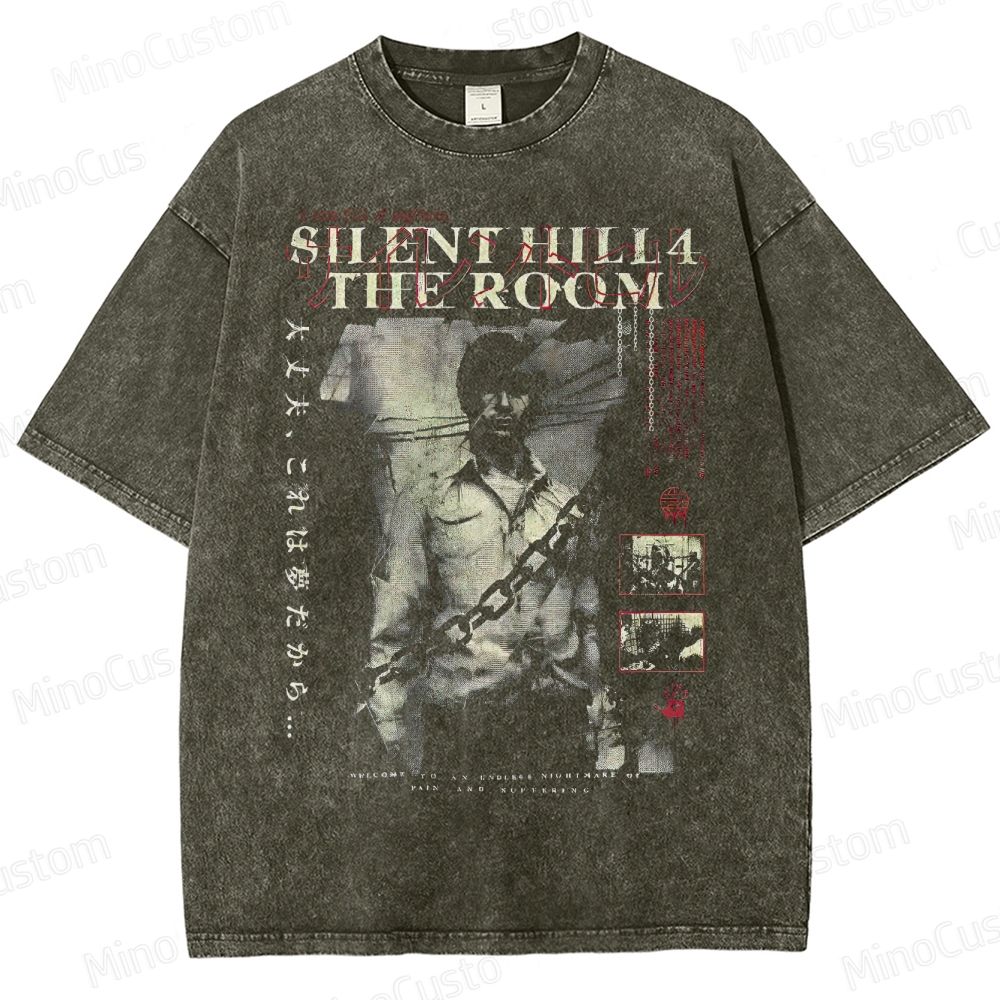 Silent Hill 4 Shirt: Creepy Horror Game Washed T-Shirt
