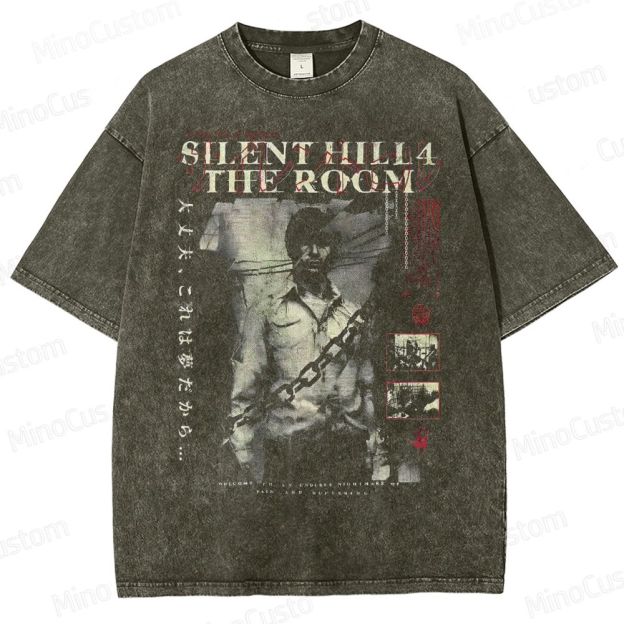 Silent Hill 4 Shirt: Creepy Horror Game Washed T-Shirt