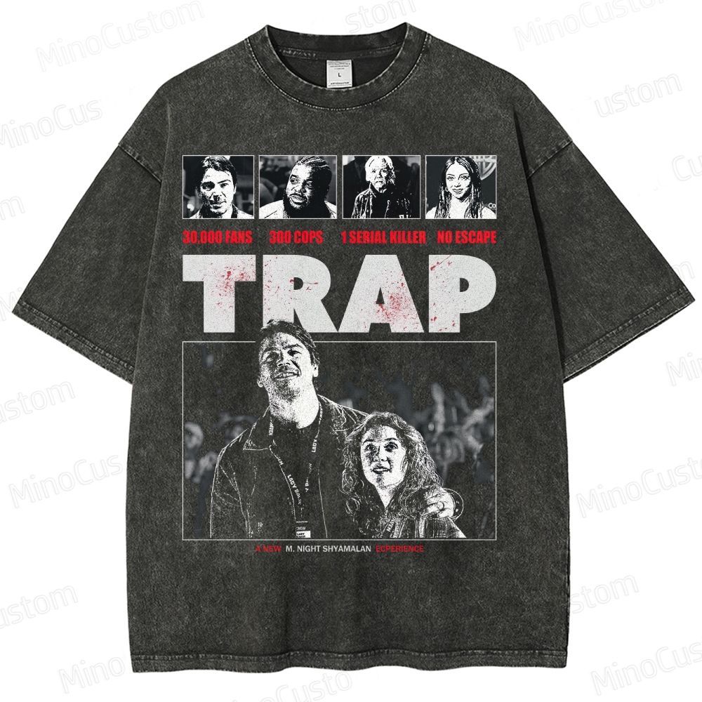Trap Movie Poster Washed T-Shirt