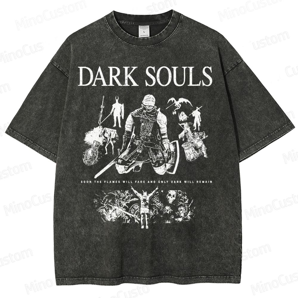Dark Souls Knight Graphic Washed T-Shirt