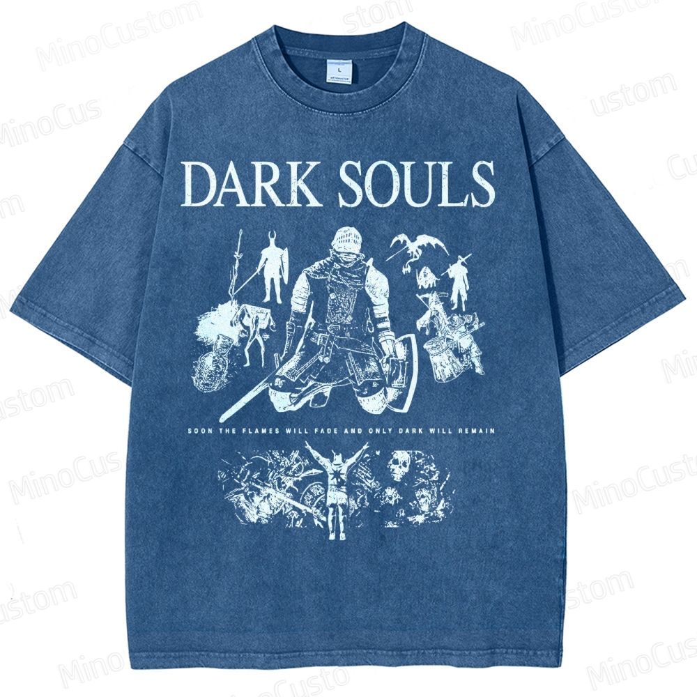 Dark Souls Knight Graphic Washed T-Shirt