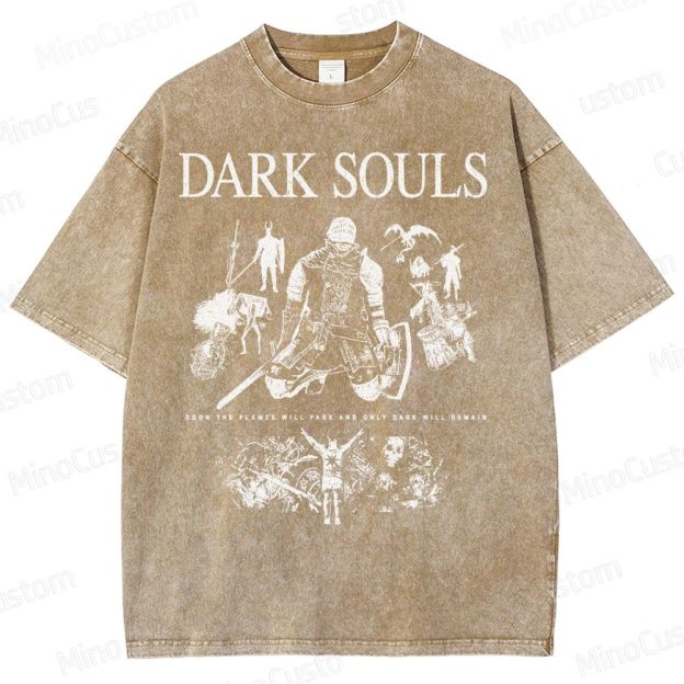 Dark Souls Knight Graphic Washed T-Shirt