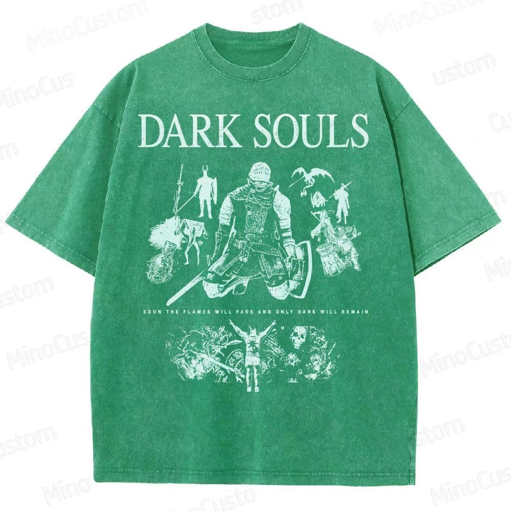 Dark Souls Knight Graphic Washed T-Shirt