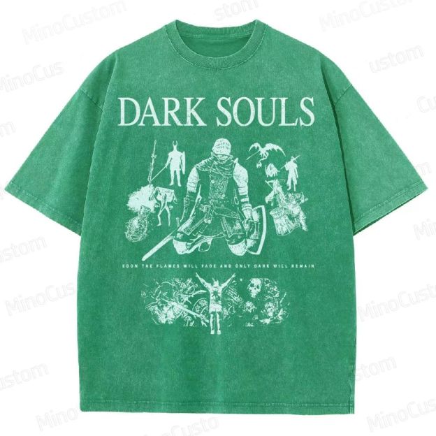 Dark Souls Knight Graphic Washed T-Shirt