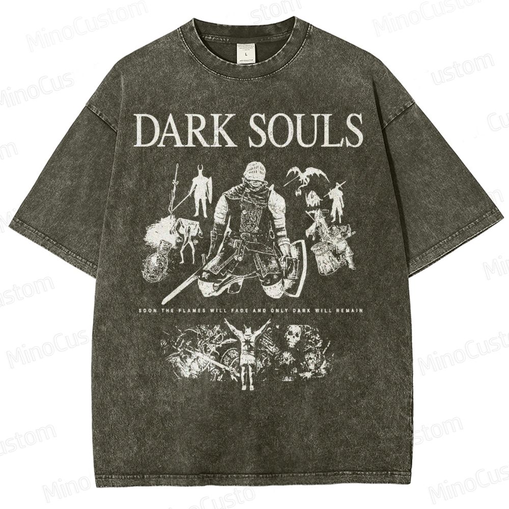 Dark Souls Knight Graphic Washed T-Shirt