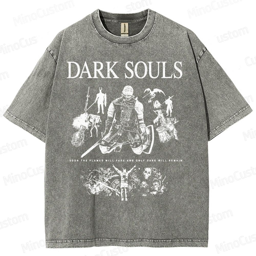 Dark Souls Knight Graphic Washed T-Shirt
