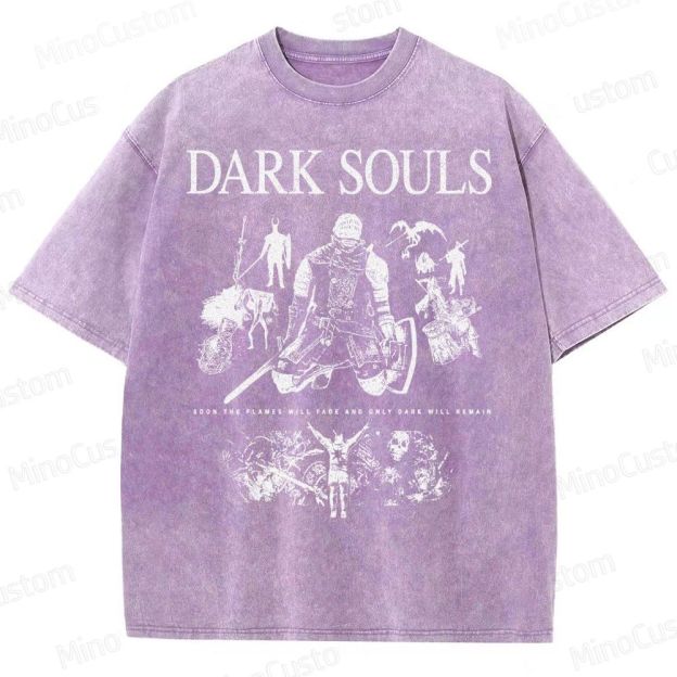 Dark Souls Knight Graphic Washed T-Shirt