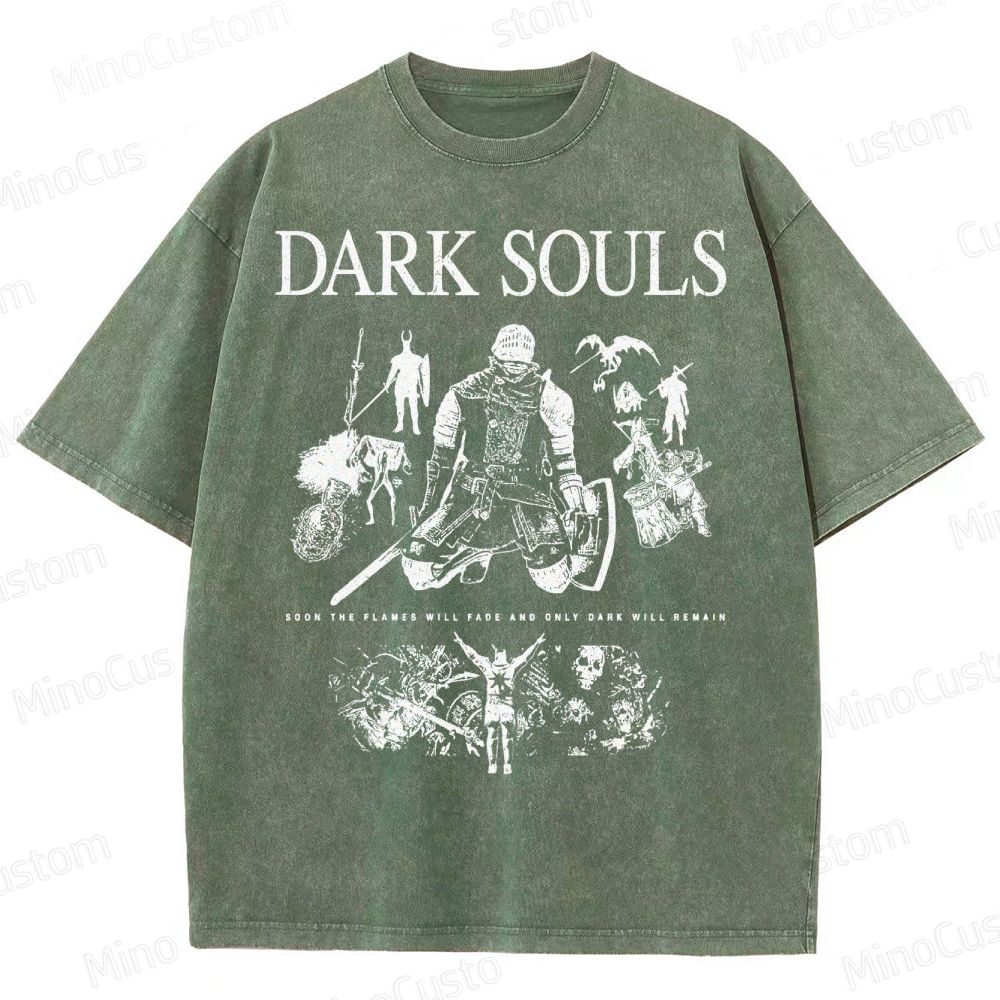 Dark Souls Knight Graphic Washed T-Shirt