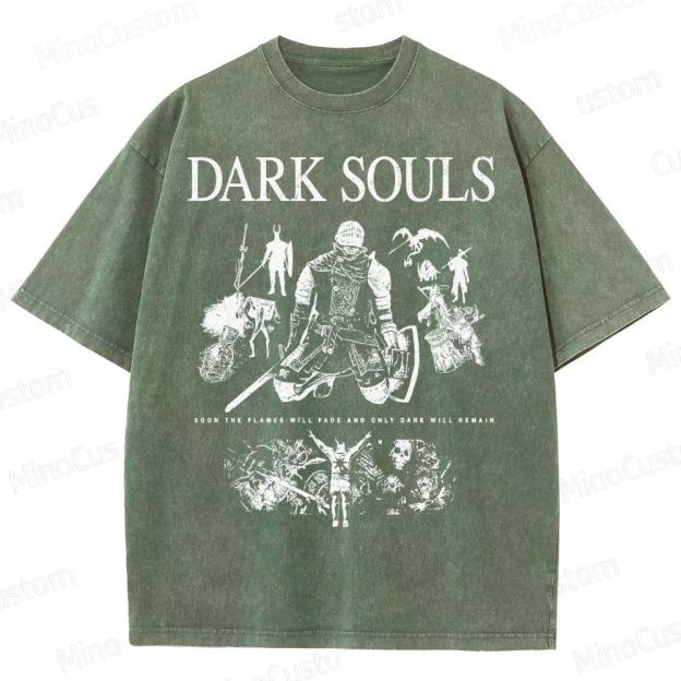Dark Souls Knight Graphic Washed T-Shirt