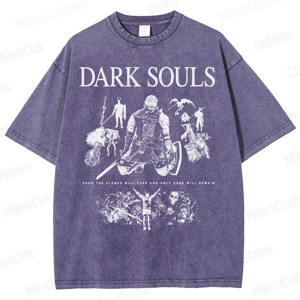 Dark Souls Knight Graphic Washed T-Shirt