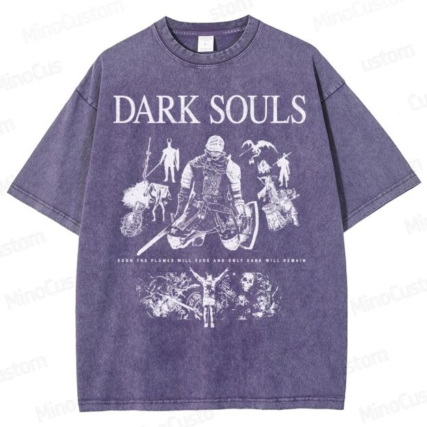 Dark Souls Knight Graphic Washed T-Shirt