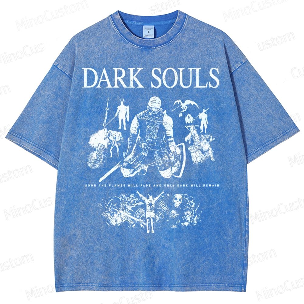 Dark Souls Knight Graphic Washed T-Shirt