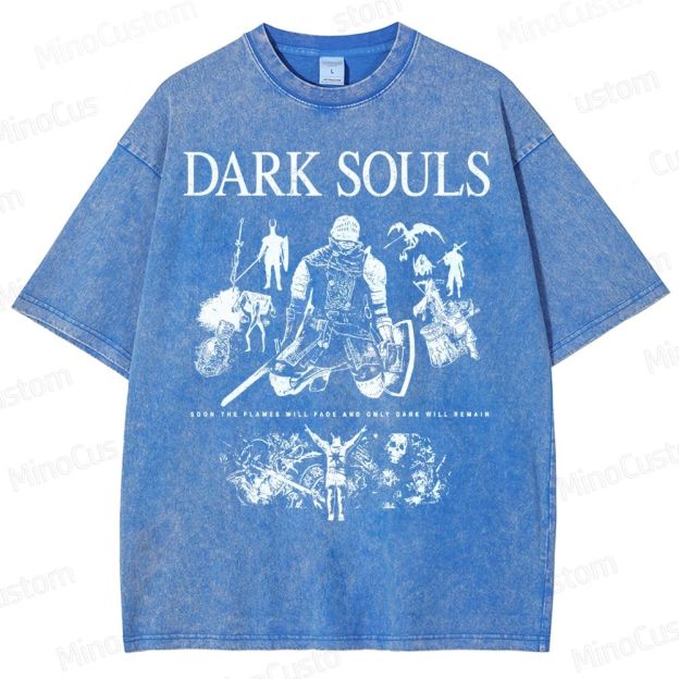 Dark Souls Knight Graphic Washed T-Shirt
