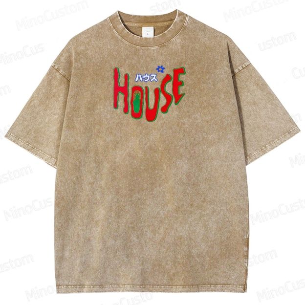 Hausu 1977 Horror Cult Graphic Washed T-Shirt 