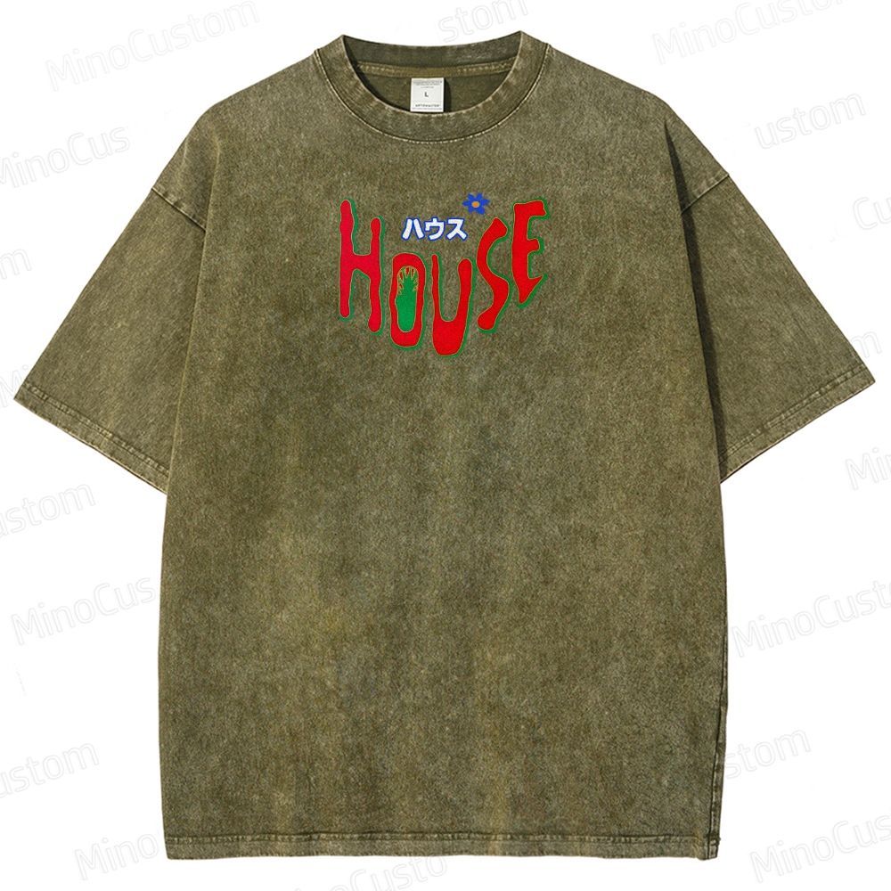 Hausu 1977 Horror Cult Graphic Washed T-Shirt 