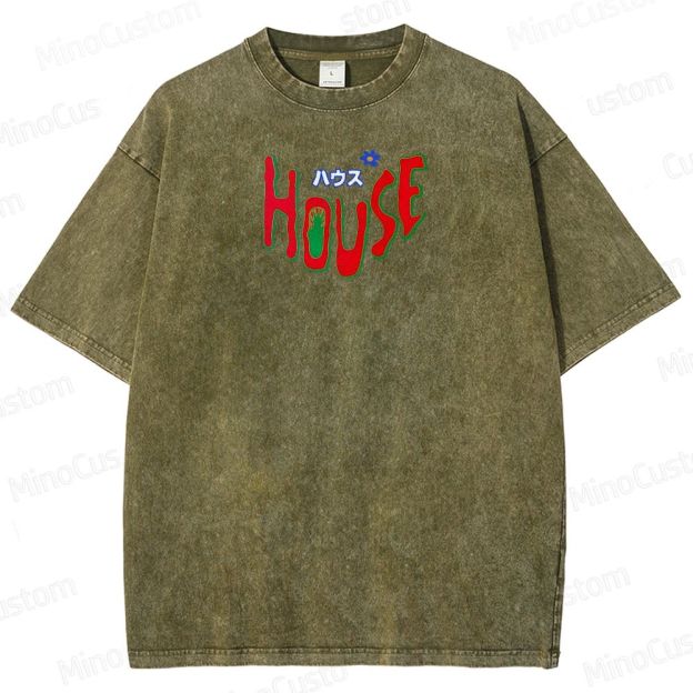 Hausu 1977 Horror Cult Graphic Washed T-Shirt 