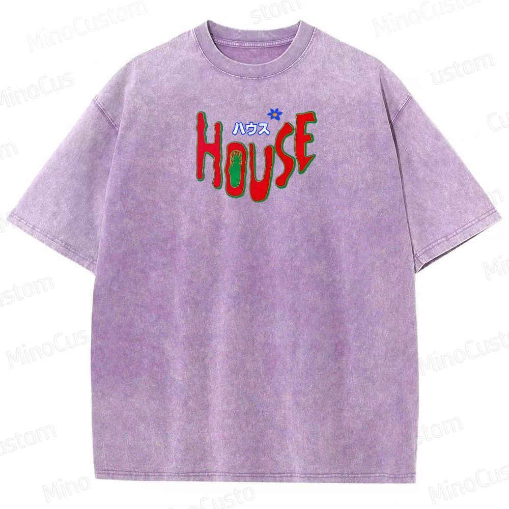 Hausu 1977 Horror Cult Graphic Washed T-Shirt 