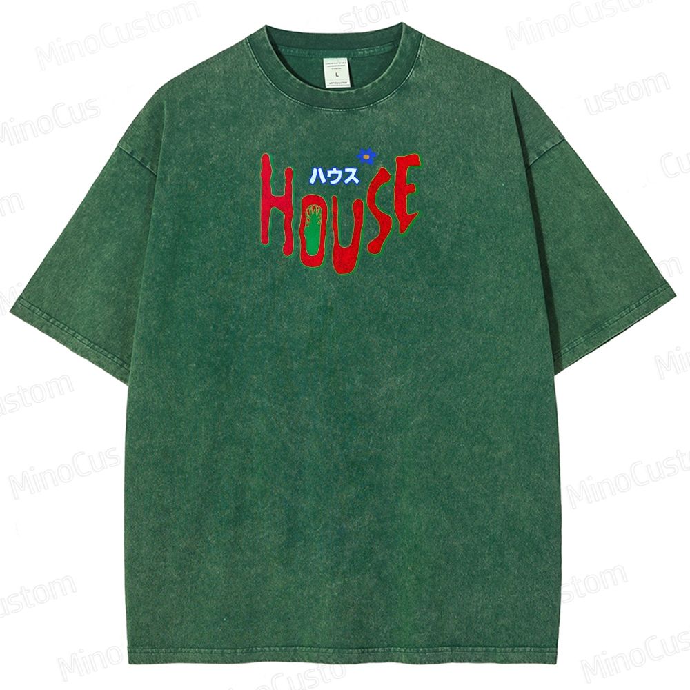 Hausu 1977 Horror Cult Graphic Washed T-Shirt 
