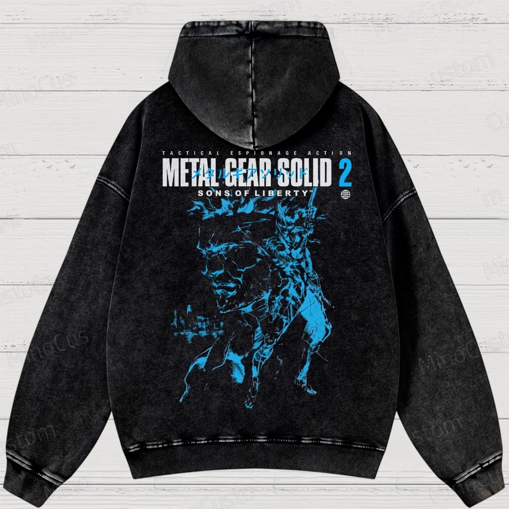 Metal Gear Solid 2: Sons of Liberty Washed Hoodies 