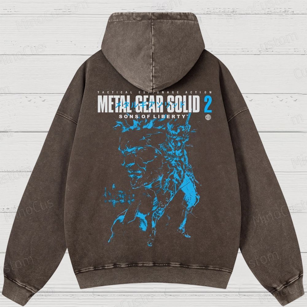 Metal Gear Solid 2: Sons of Liberty Washed Hoodies 