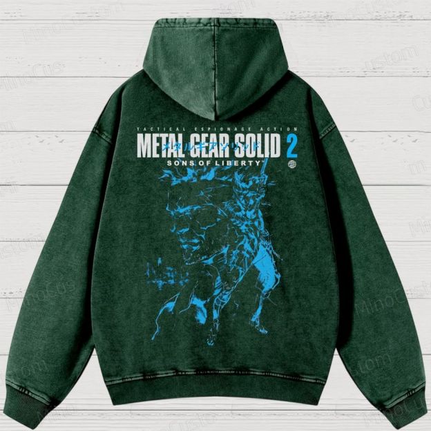 Metal Gear Solid 2: Sons of Liberty Washed Hoodies 