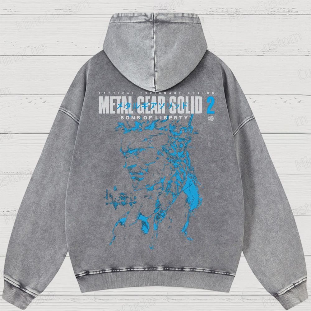 Metal Gear Solid 2: Sons of Liberty Washed Hoodies 