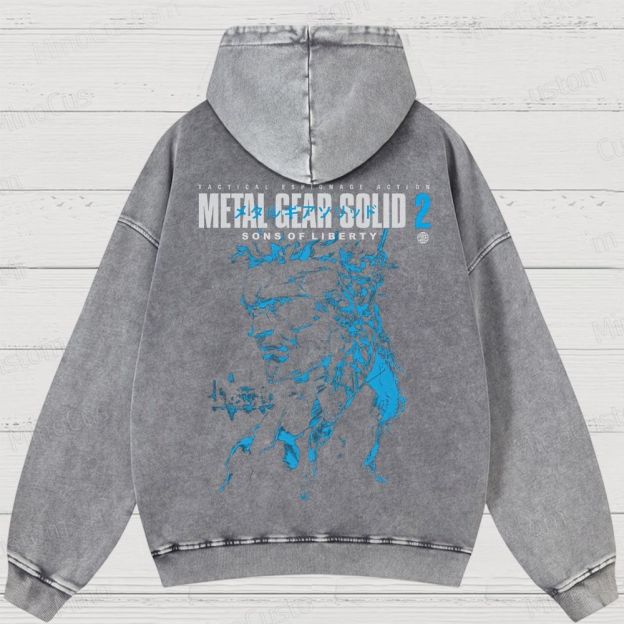 Metal Gear Solid 2: Sons of Liberty Washed Hoodies 