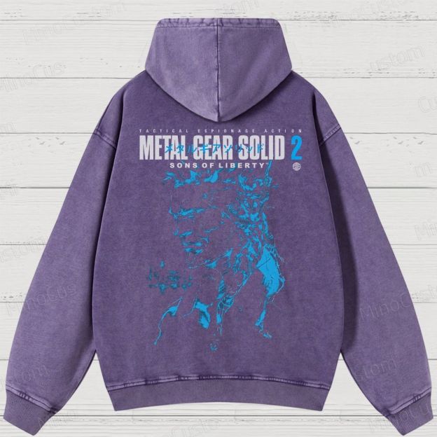 Metal Gear Solid 2: Sons of Liberty Washed Hoodies 