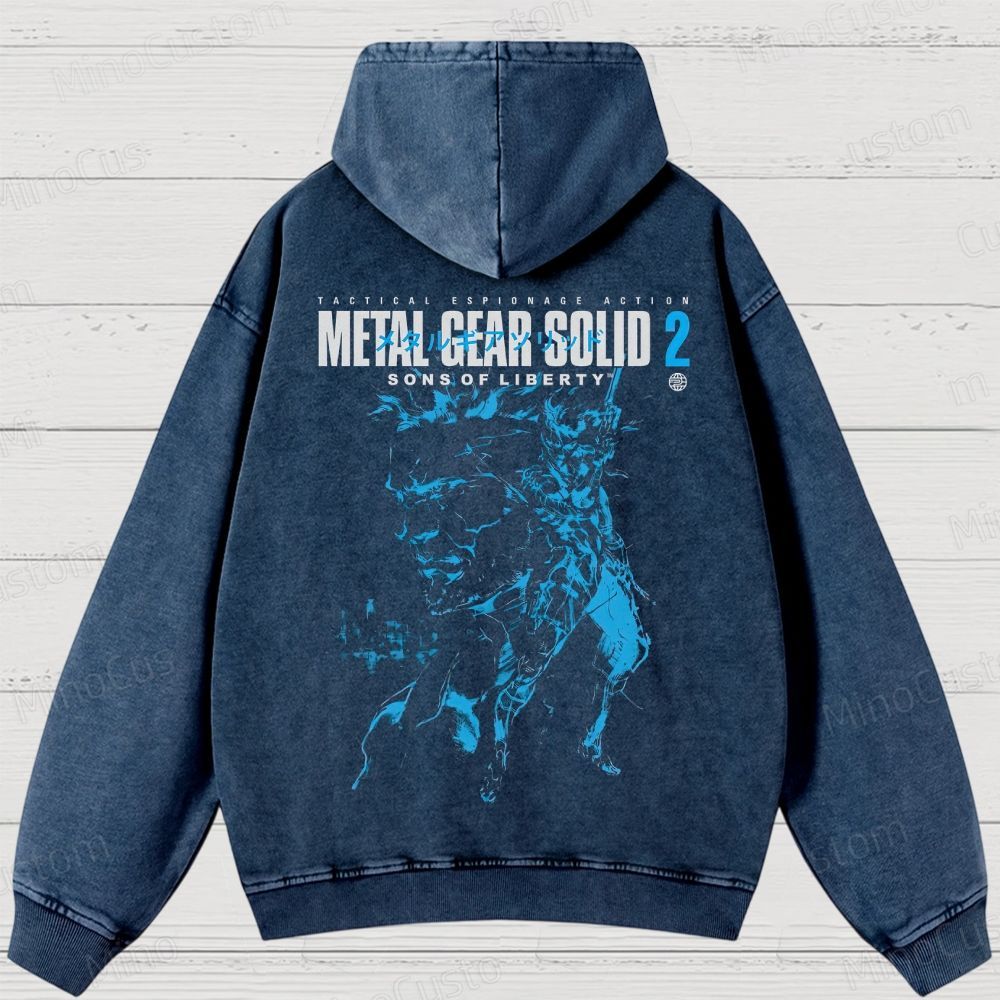 Metal Gear Solid 2: Sons of Liberty Washed Hoodies 